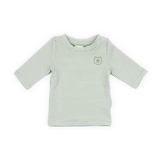 bamboom-t-shirt-mare-maniche-3-4-uv50-bimbo-blue-stripes-bear-436 image 1