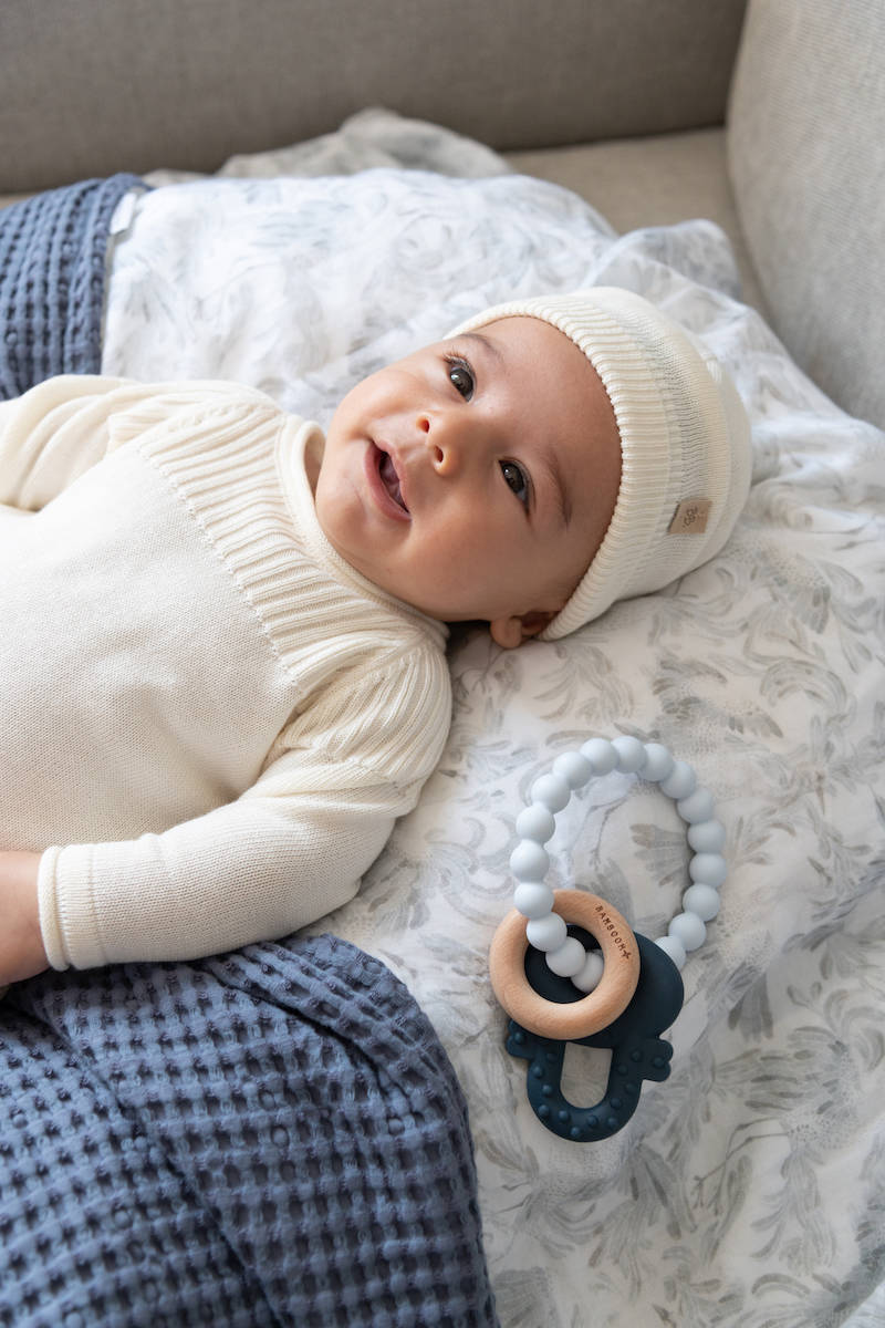 bamboom-linea-knitted-cappellino-neonato-bianco-01 image 3