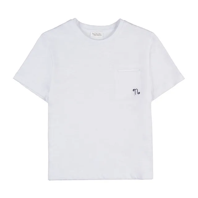 nanan-t-shirt-off-white-m-lange-con-taschino image 1
