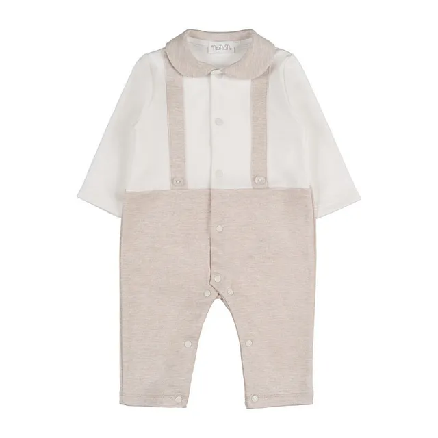 nanan-tutina-beige-con-bretelle-e-papillon-jersey image 1