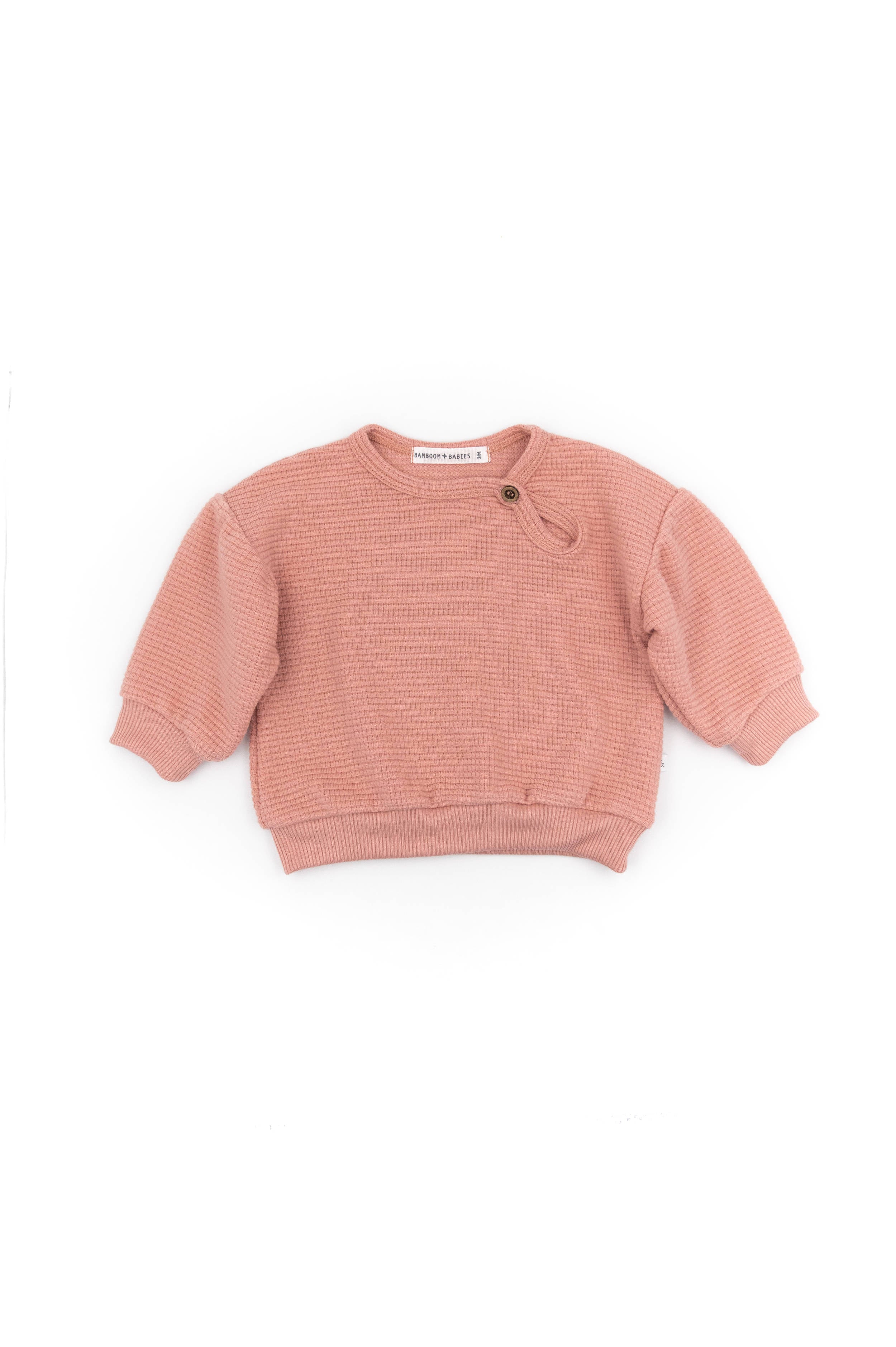 bamboom-maglia-nido-d-ape-bimba-rosa-scuro-087 image 1