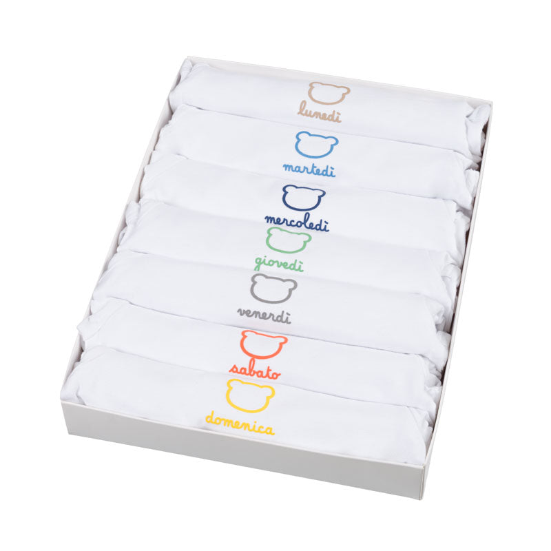 nanan-scatola-body-della-settimana-set-7-body-neonato-idea-regalo image 2