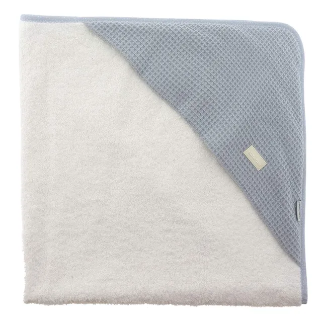 cambrass-accappatoio-mantellina-neonato-100x100-cm-azzurro-cielo image 1