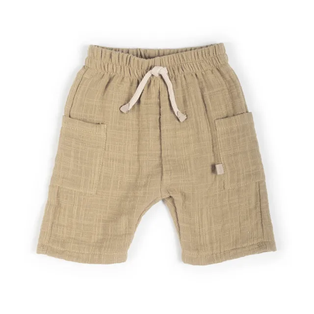 bamboom-shorts-lino-look-mustard-270-pantaloncini-bimbo image 1