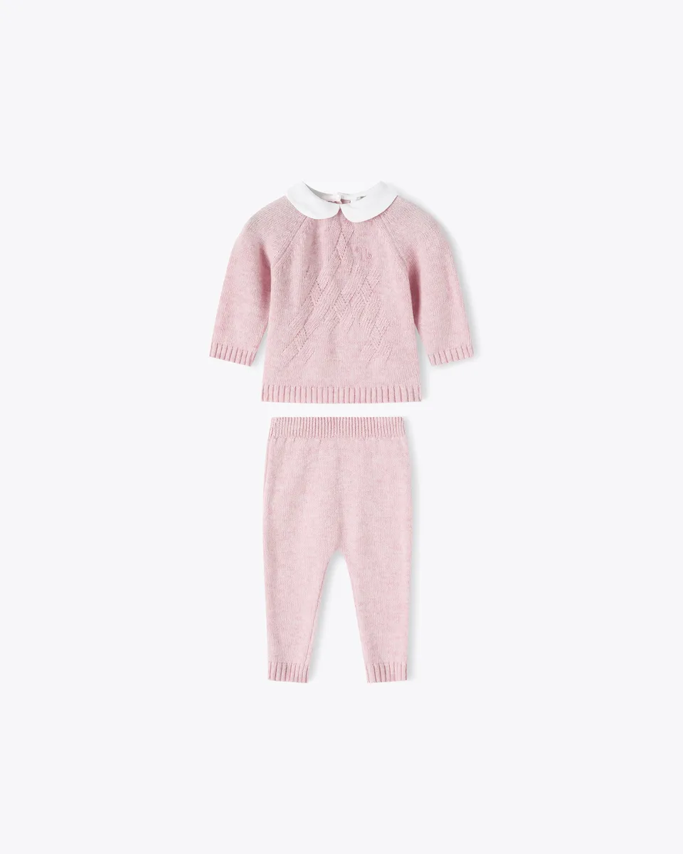nanan-tutina-azzurra-2-pezzi-cashmere-con-colletto image 1