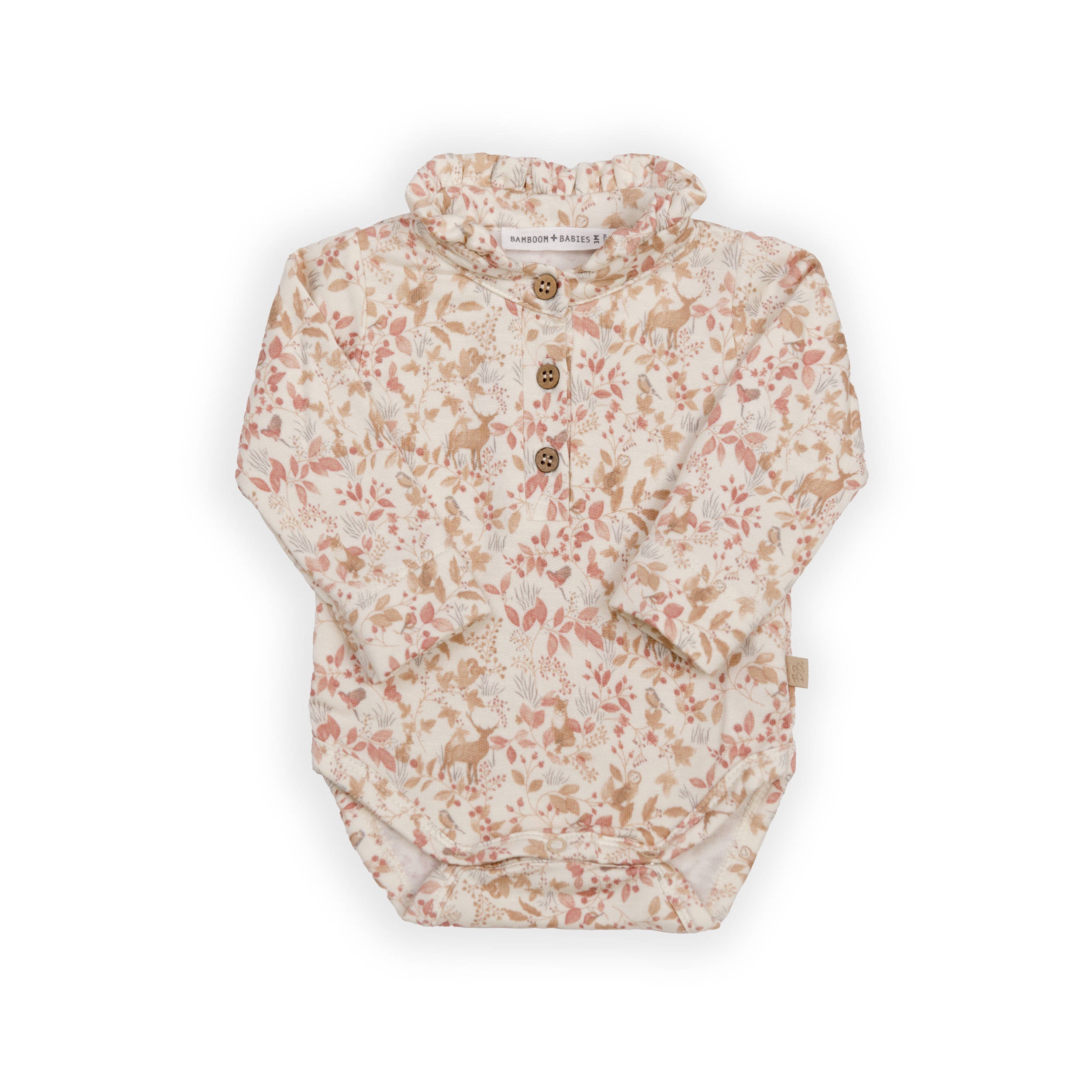 bamboom-body-a-polo-colletto-volant-print-autumn-forest-342 image 1