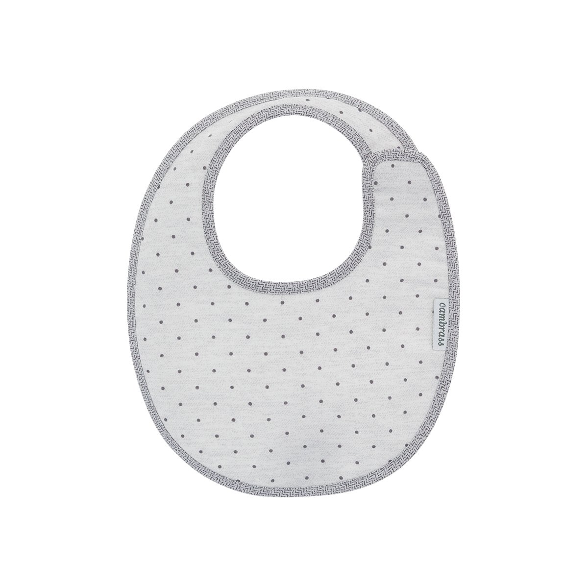 cambrass-37371-bavetta-rotonda-velcro-16x19-cm-gris-mota image 1