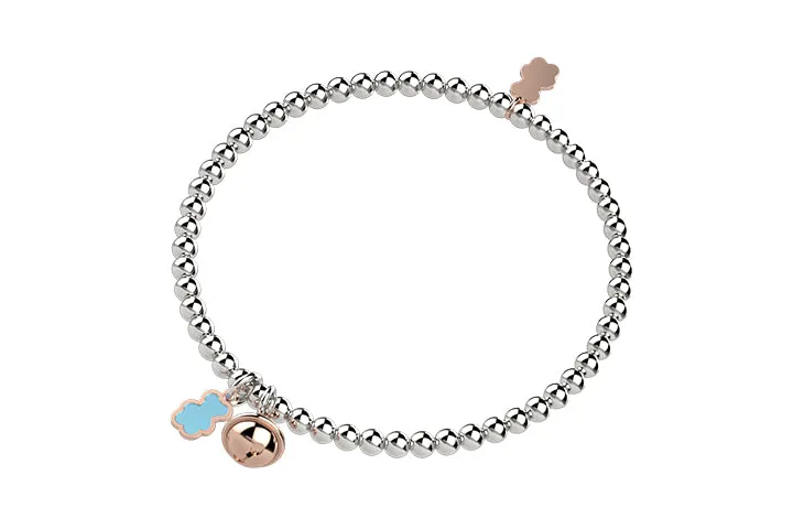 nanan-bijou-bracciale-argento-con-campanella-e-orso-turchese image 1