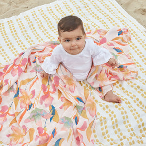 aden-anais-boutique-copertina-neonato-in-cotone-floral-seaweed image 4