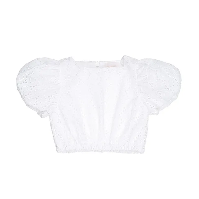 nanan-top-bianco-in-sangallo-bambina-con-zip image 1