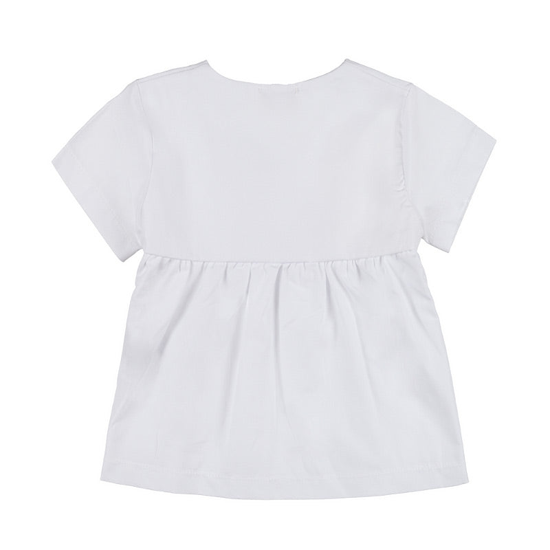 nanan-blusa-bianca-bimba-con-bottoncini image 2