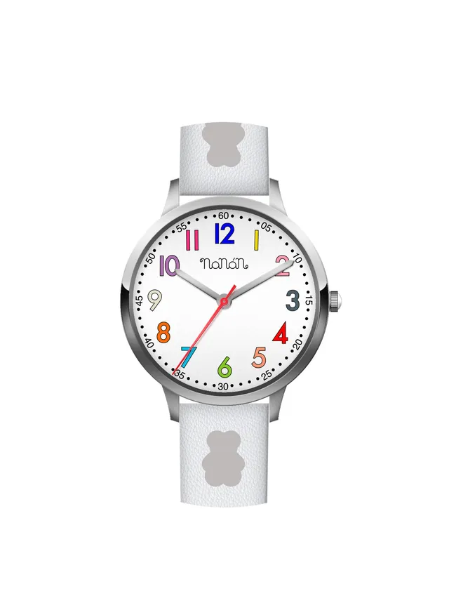 nanan-orologio-bambino-bianco-silver-tato image 1