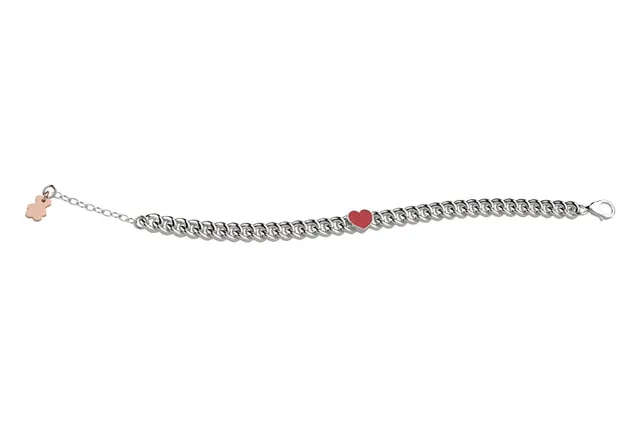 nanan-bijou-bracciale-catenina-in-argento-925-con-cuore-rosso-neonato image 1
