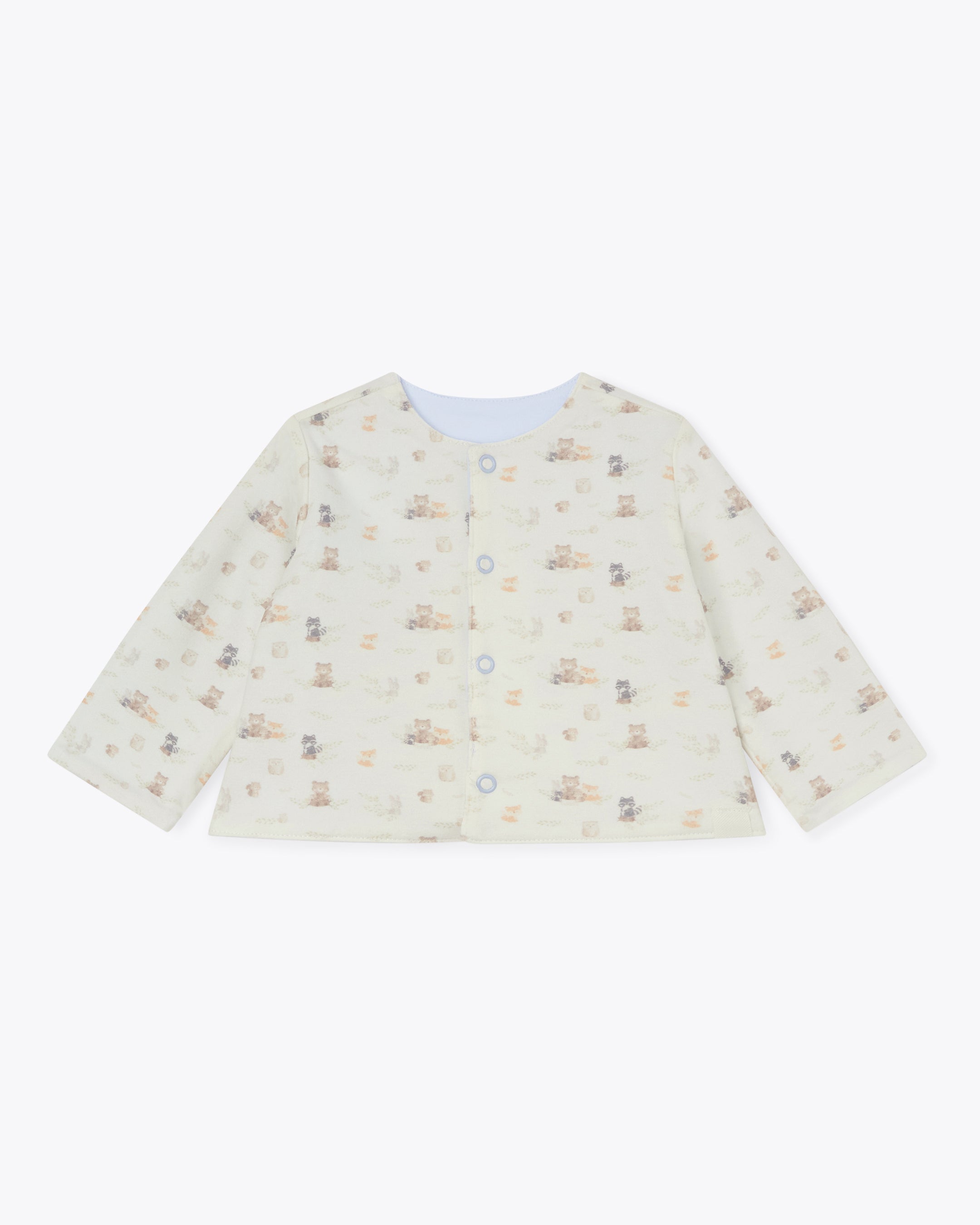 nanan-cardigan-reversibile-in-jersey-azzurro-e-fantasia-bosco-2 image 2