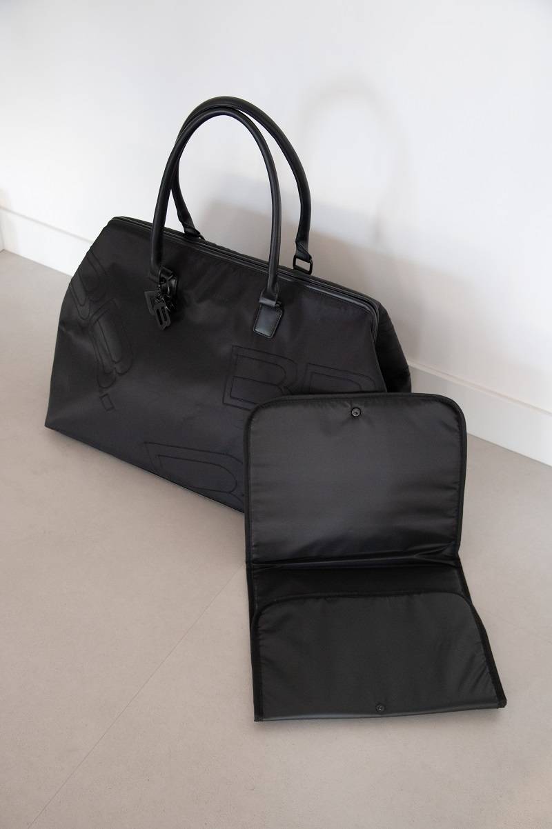 bamboom-borsa-viaggio-black-21-borsa-maternit-in-tessuto-riciclato image 3