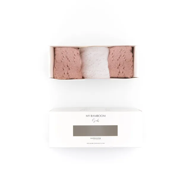 bamboom-calze-traforate-bimba-3pc-gift-box-rosa-04 image 1
