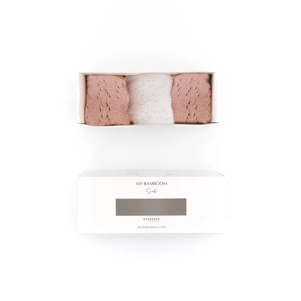 bamboom-calze-traforate-bimba-3pc-gift-box-rosa-04 image 1