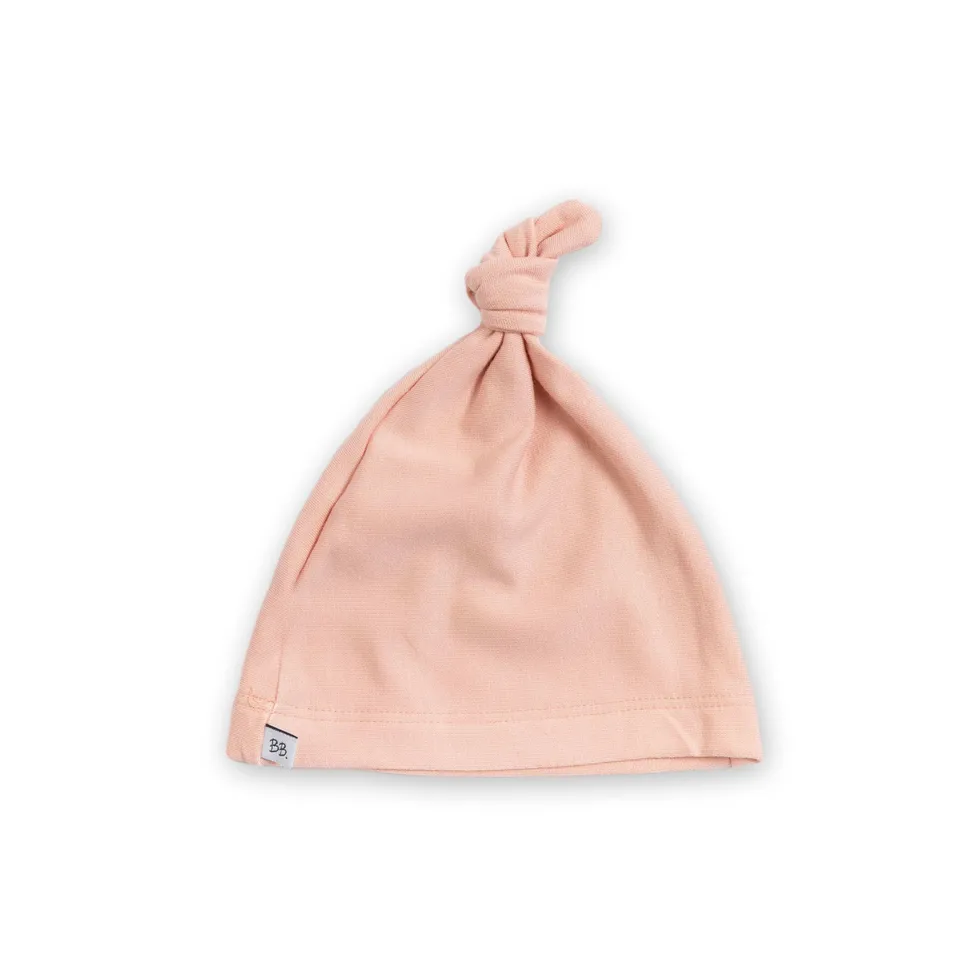 bamboom-pure-cappellino-neonato-con-nodo-rosa-04 image 1