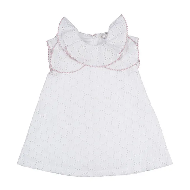 nanan-abito-bianco-sangallo-con-colletto-frappa-vestito-cerimonia image 1