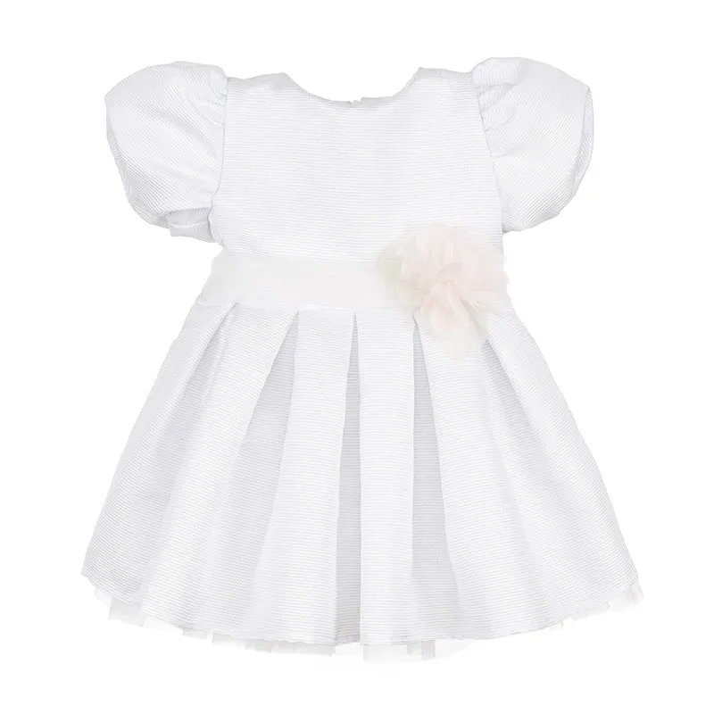 nanan-abito-cerimonia-bianco-neonata-con-rosa-in-tulle image 1