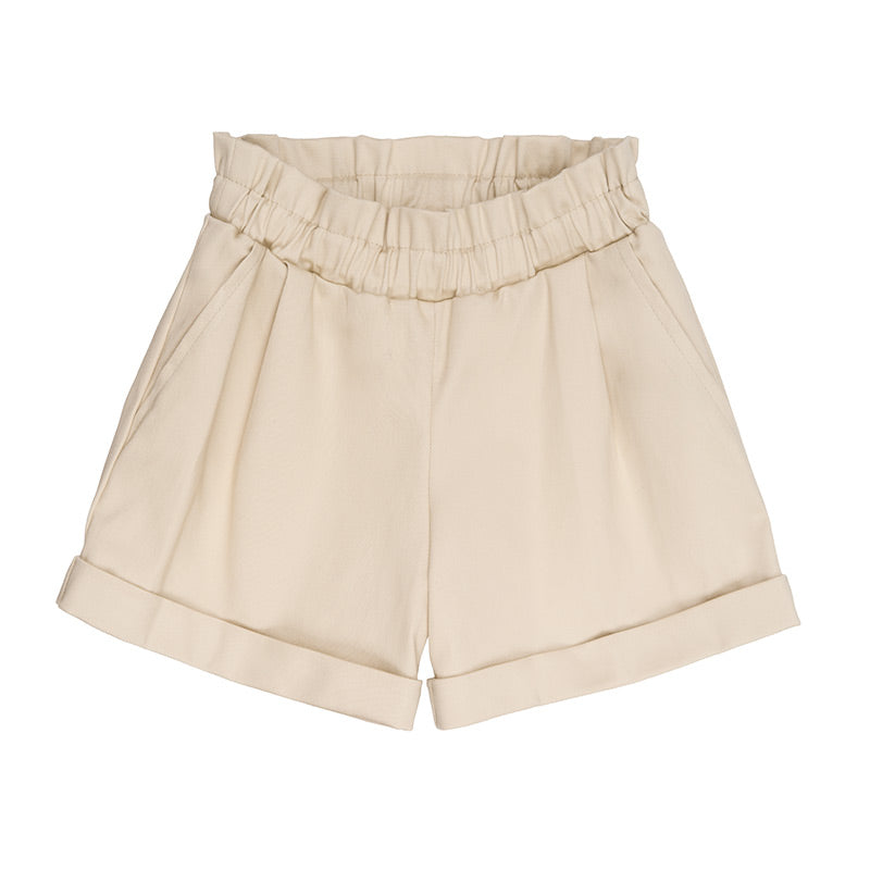 nanan-shorts-beige-in-cotone-con-frappa-e-tasche-alla-francese image 1