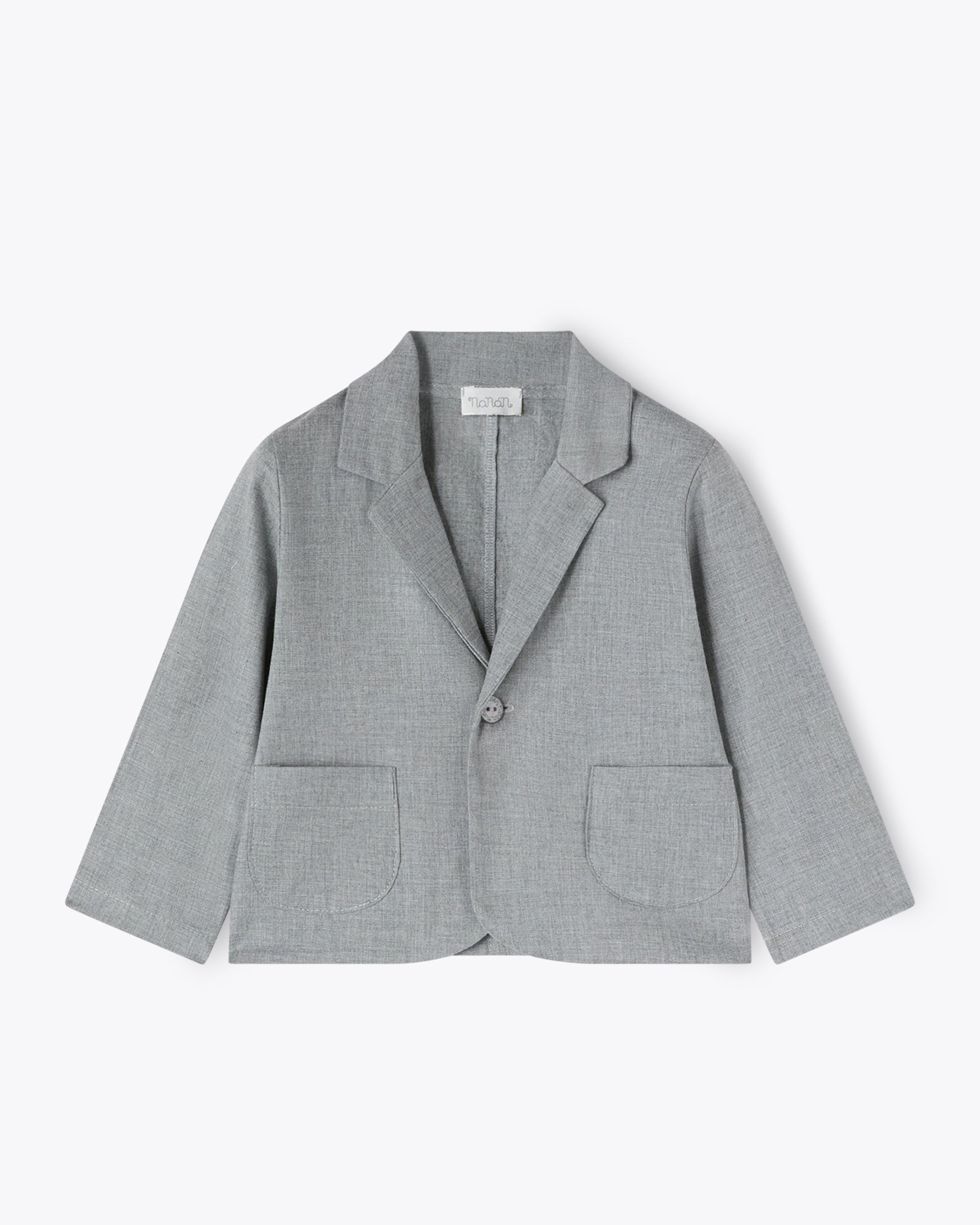 nanan-giacca-neonato-grigia-in-caldo-twill image 1