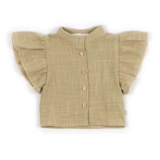 bamboom-camicia-bimba-lino-look-mustard-270 image 1