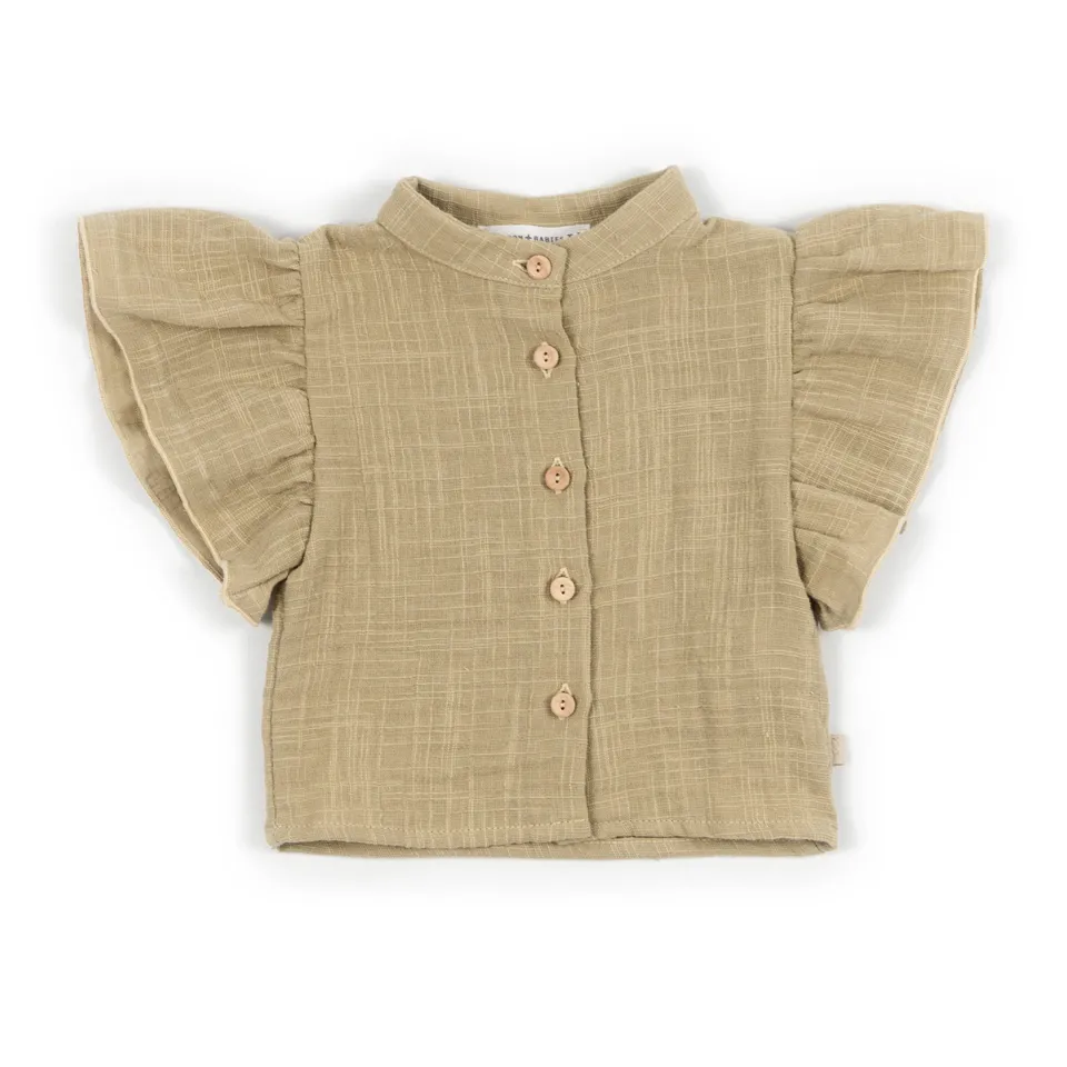 bamboom-camicia-bimba-lino-look-mustard-270 image 1