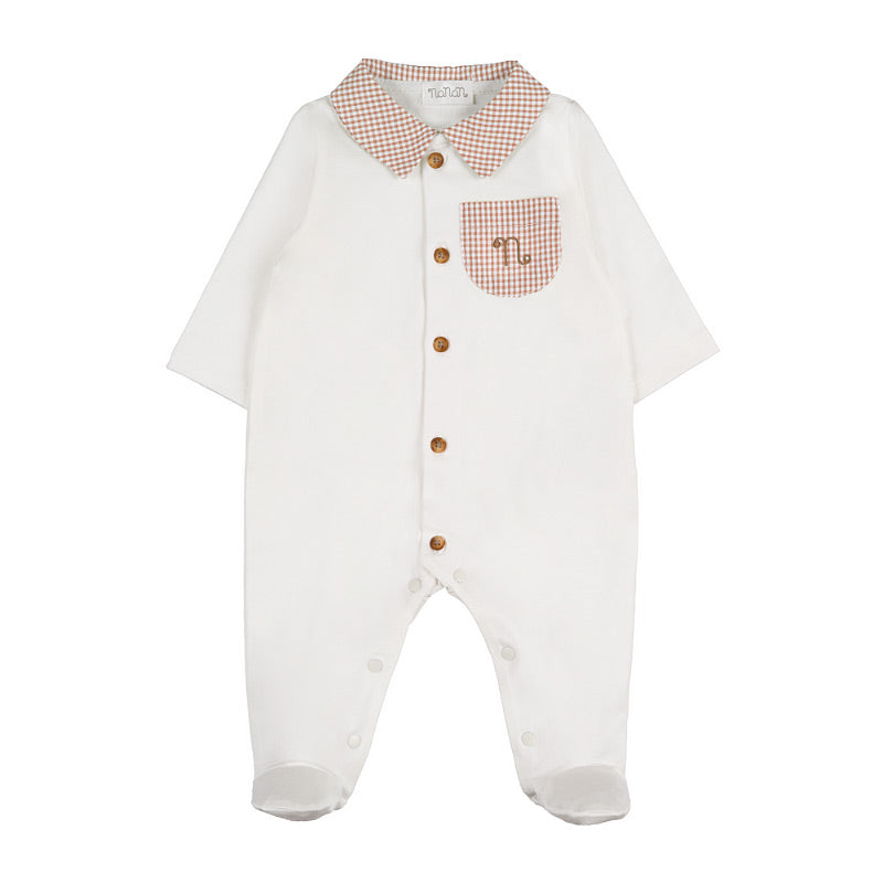 nanan-tutina-off-white-jersey-con-taschina-vichy-marrone image 1