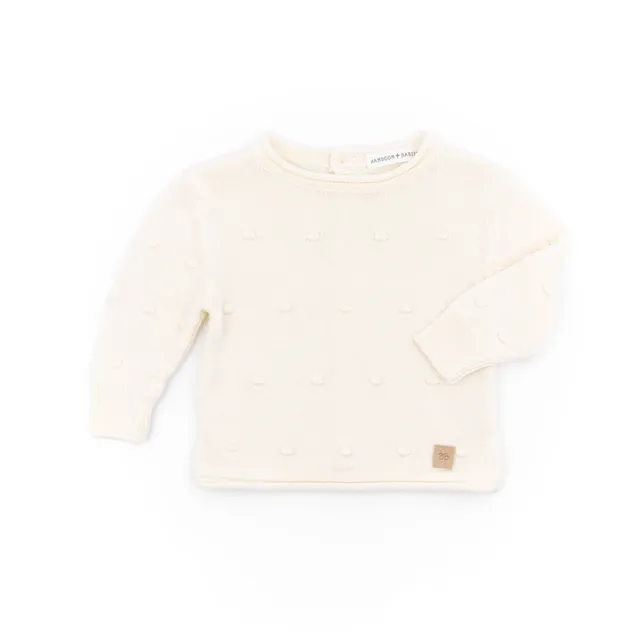 bamboom-maglia-apertura-dietro-mini-pom-pom-bianco-01 image 1