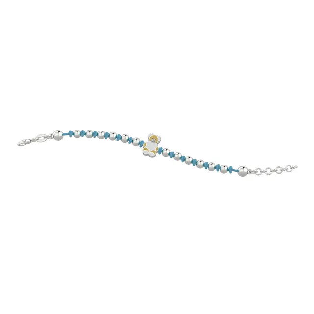 nanan-bracciale-nodino-ag-925-con-orsetto-tato-azzurro image 1