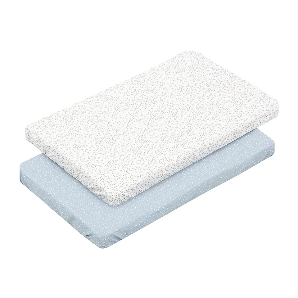 cambrass-forest-pack-2-lenzuola-con-angoli-culla-azzurro image 1