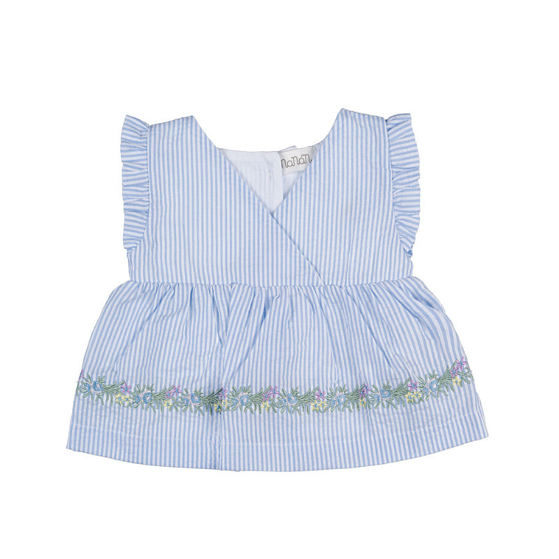 nanan-abito-azzurro-a-righe-con-culotte-coordinata image 1