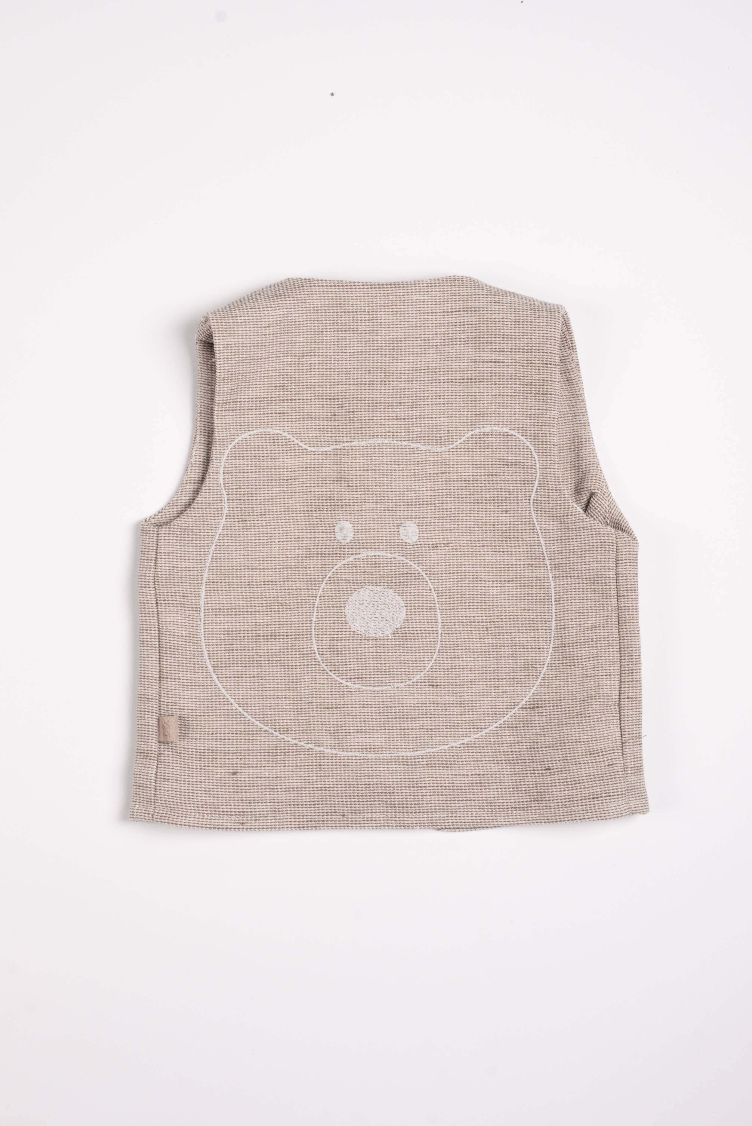 bamboom-gilet-orso-con-zip-mustard-270-bimbo image 2