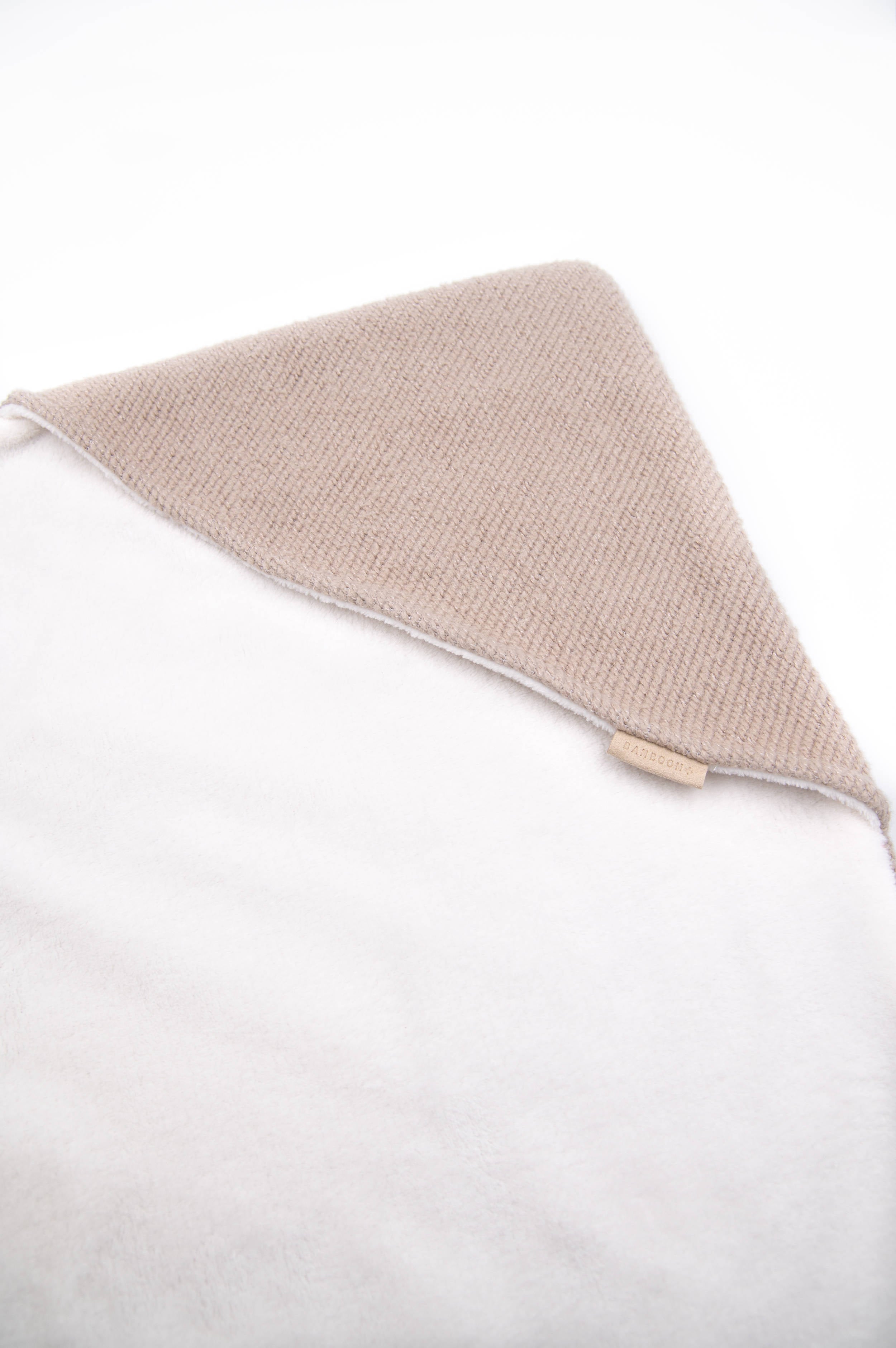 bamboom-copertina-wrap-con-cappuccio-brushed-melange-sand-181 image 2