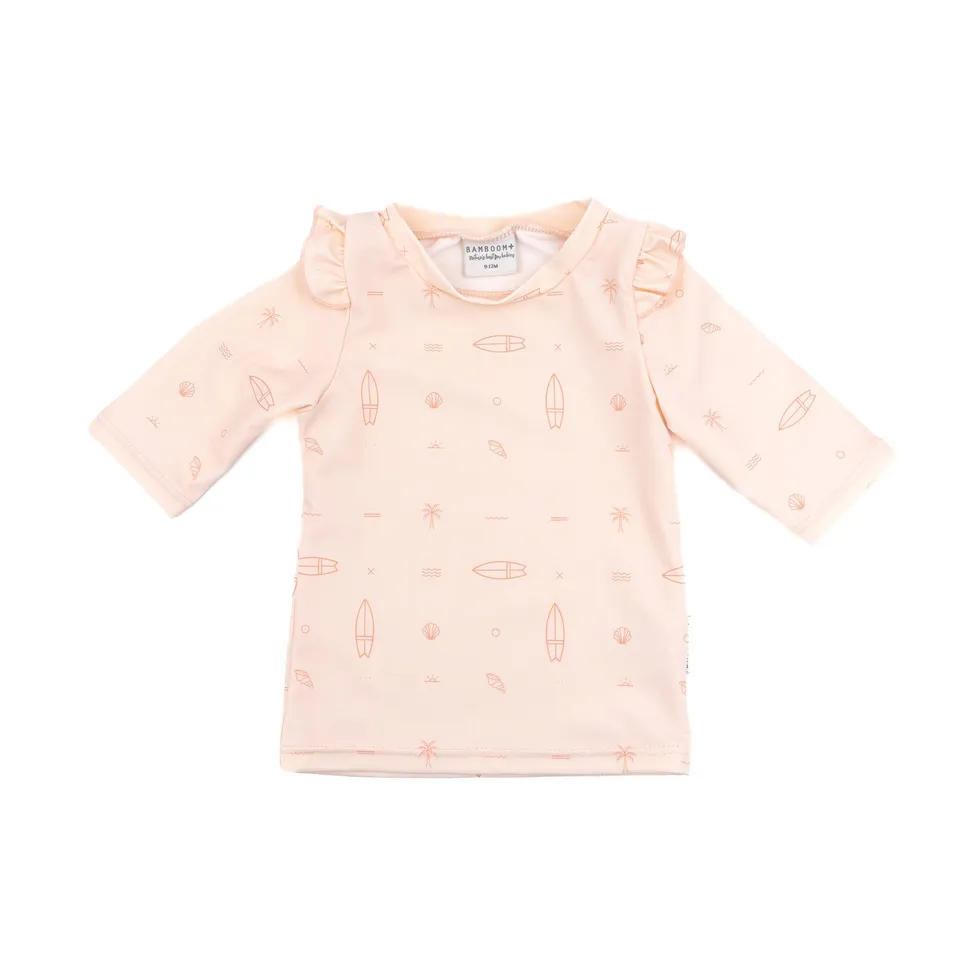 bamboom-t-shirt-mare-maniche-3-4-uv50-bimba-surf-print-girl-235 image 1