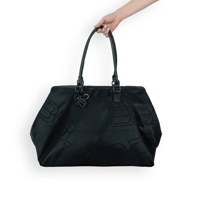 bamboom-borsa-viaggio-black-21-borsa-maternit-in-tessuto-riciclato image 1