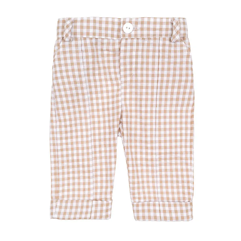 nanan-cerimonia-boy-pantalone-beige-a-quadretti image 1
