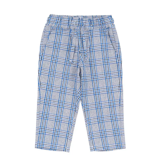 nanan-pantalone-scozzese-blu-con-coulisse image 1