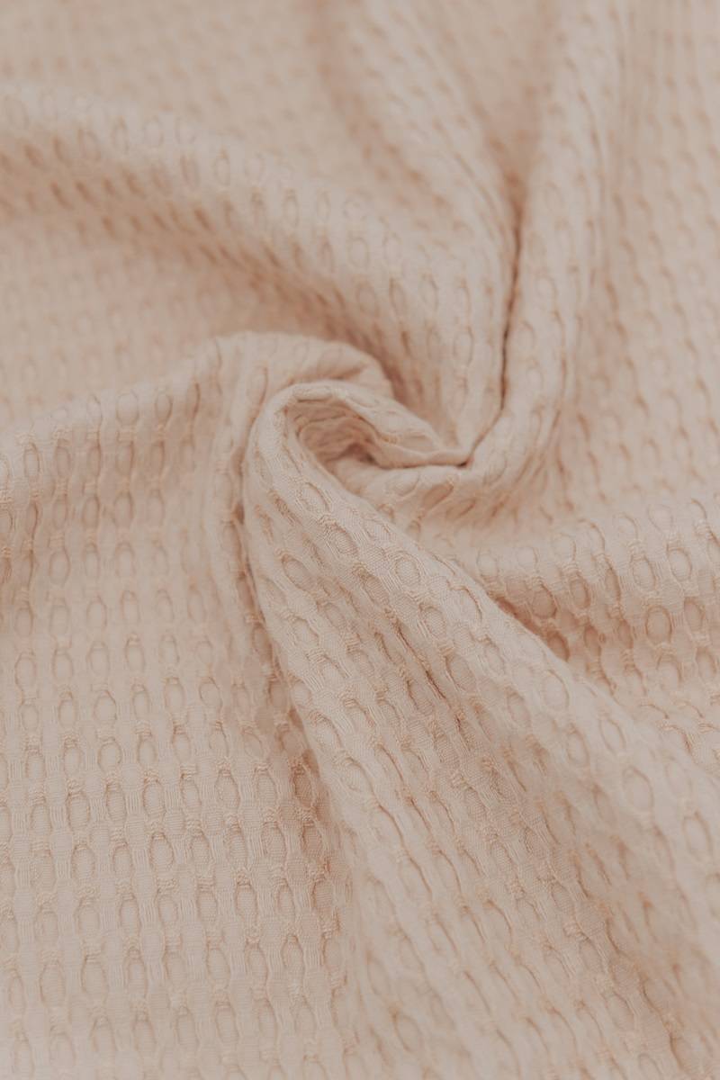 bamboom-coperta-culla-100x75-goffrato-peluche-neutral-pink-134 image 3