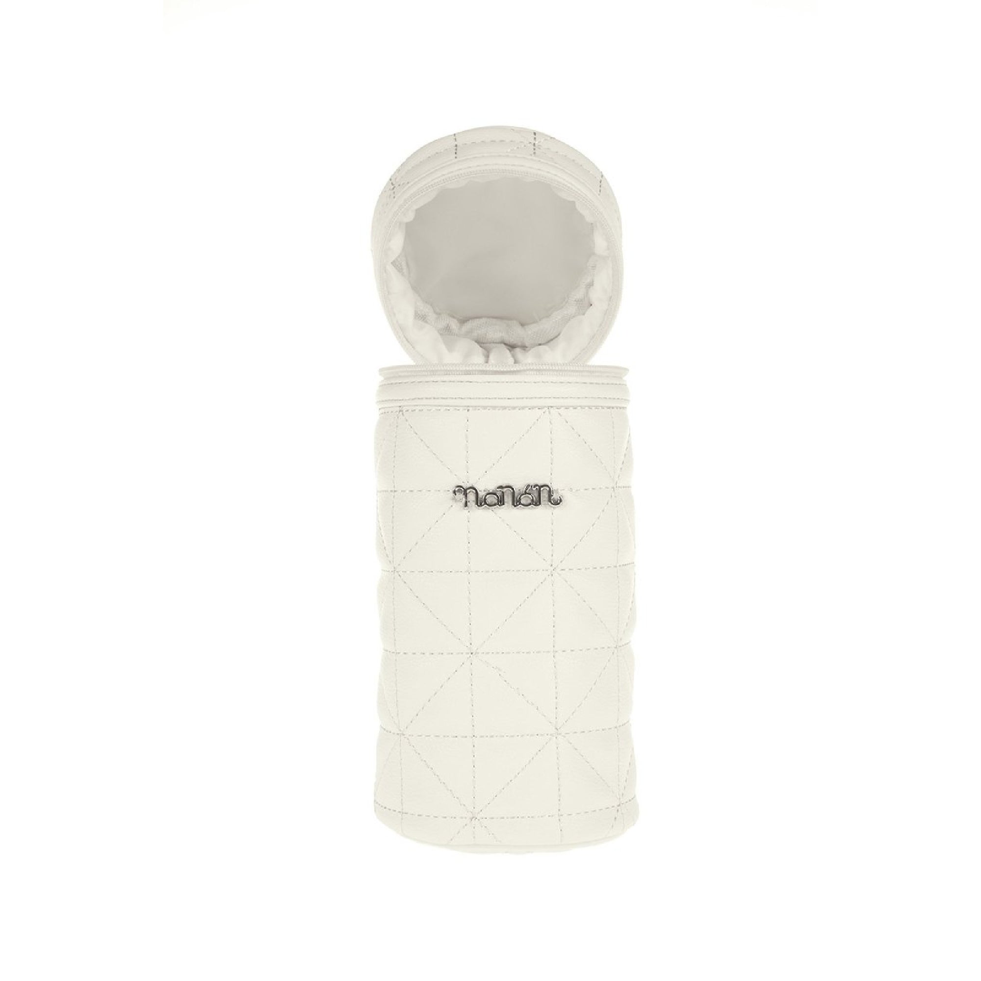 nanan-portabiberon-pastello-bianco-trapuntato-ecopelle image 3