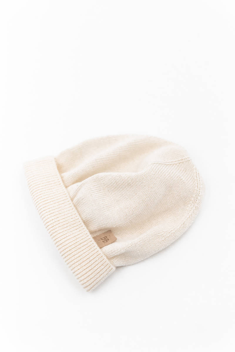 bamboom-linea-knitted-cappellino-neonato-bianco-01 image 2