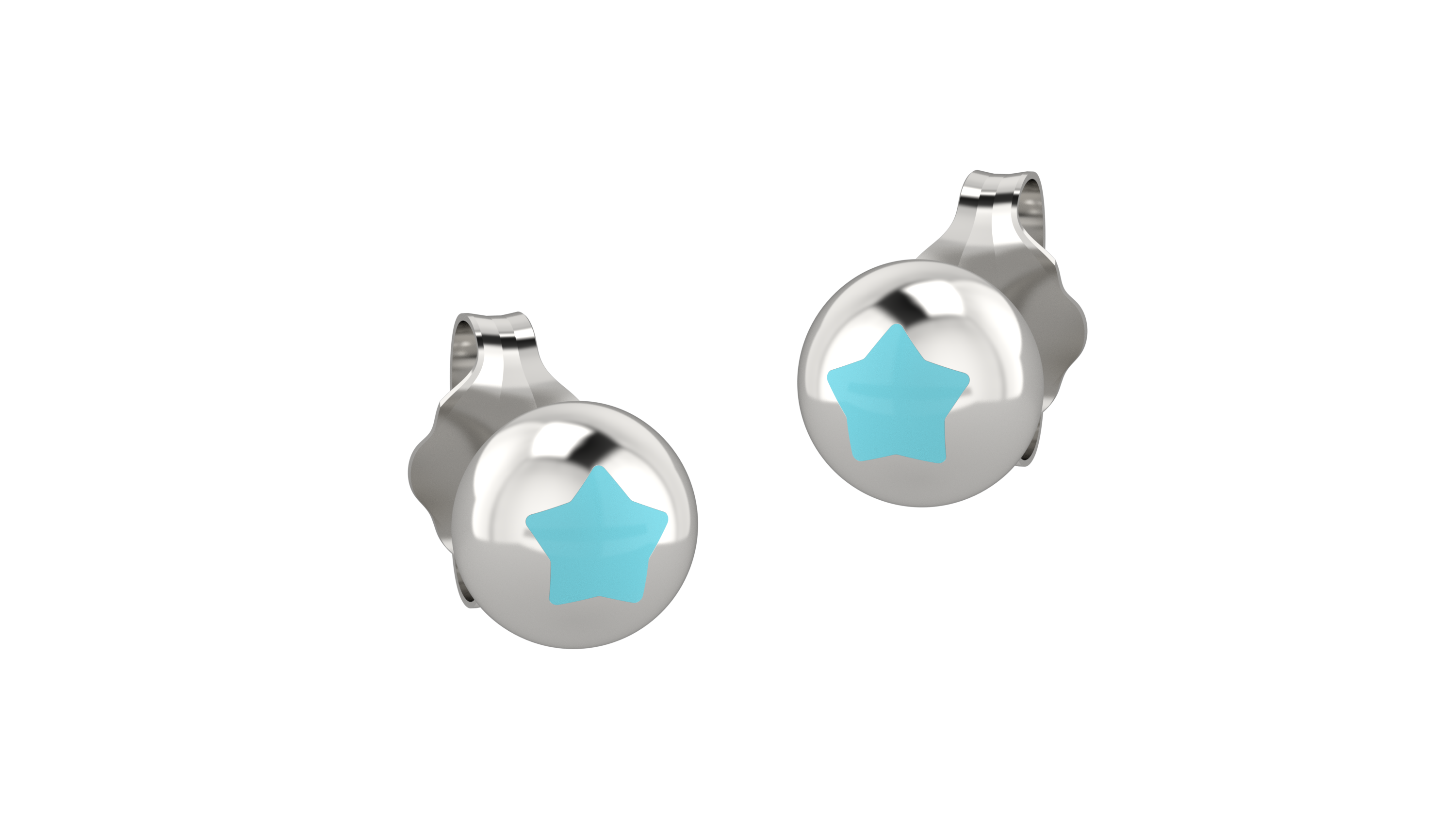 nanan-orecchino-boule-stella-turchese-argento-925 image 2