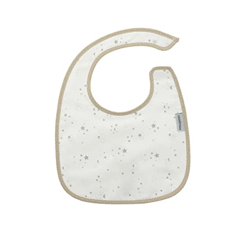 bavaglino-quadrato-con-velcro-cambrass-sky-beige-stella-20x26-cm image 7