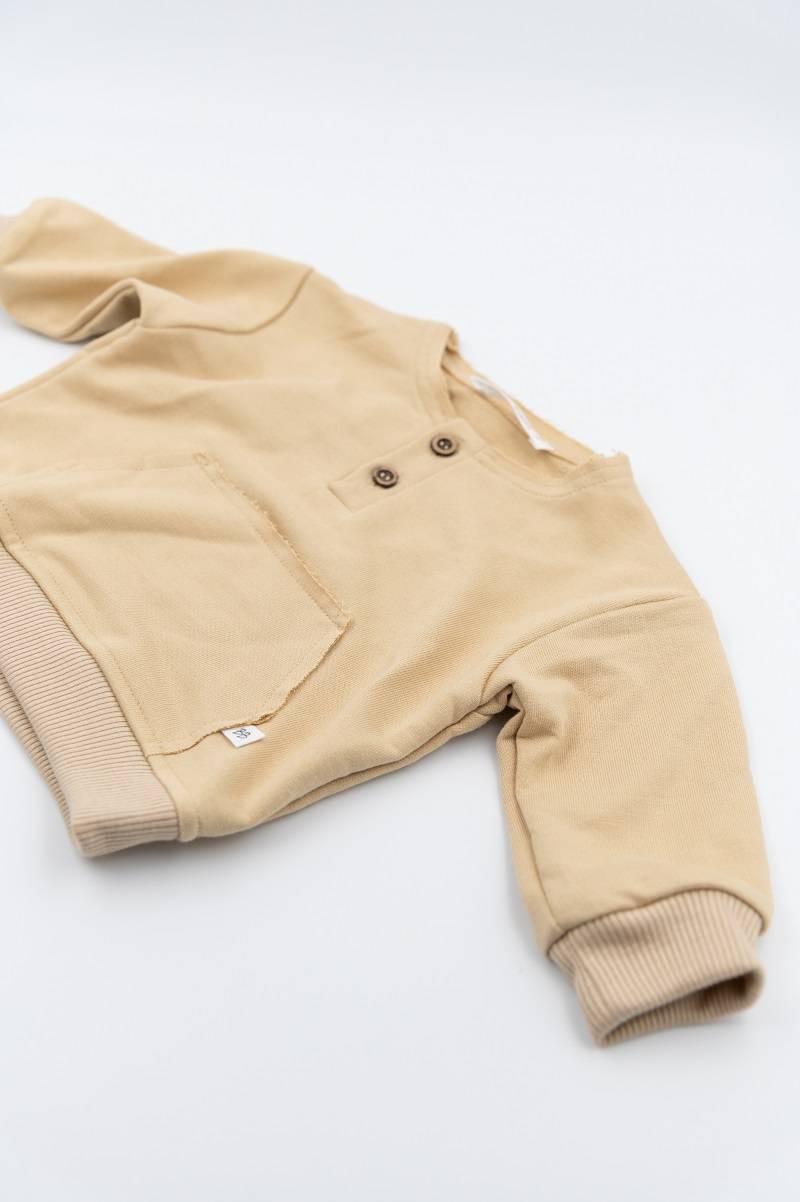 bamboom-maglia-tasca-davanti-bimbo-cammello-212 image 2