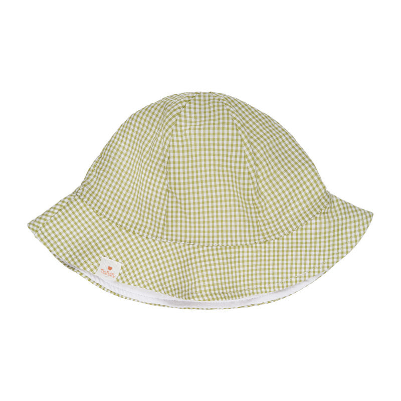 nanan-cappello-pescatora-vichy-verde-neonato image 1