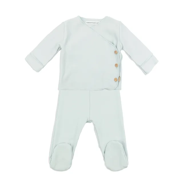 bamboom-twinset-neonato-maglia-incrociata-pantaloncini-sky-grey-352 image 1