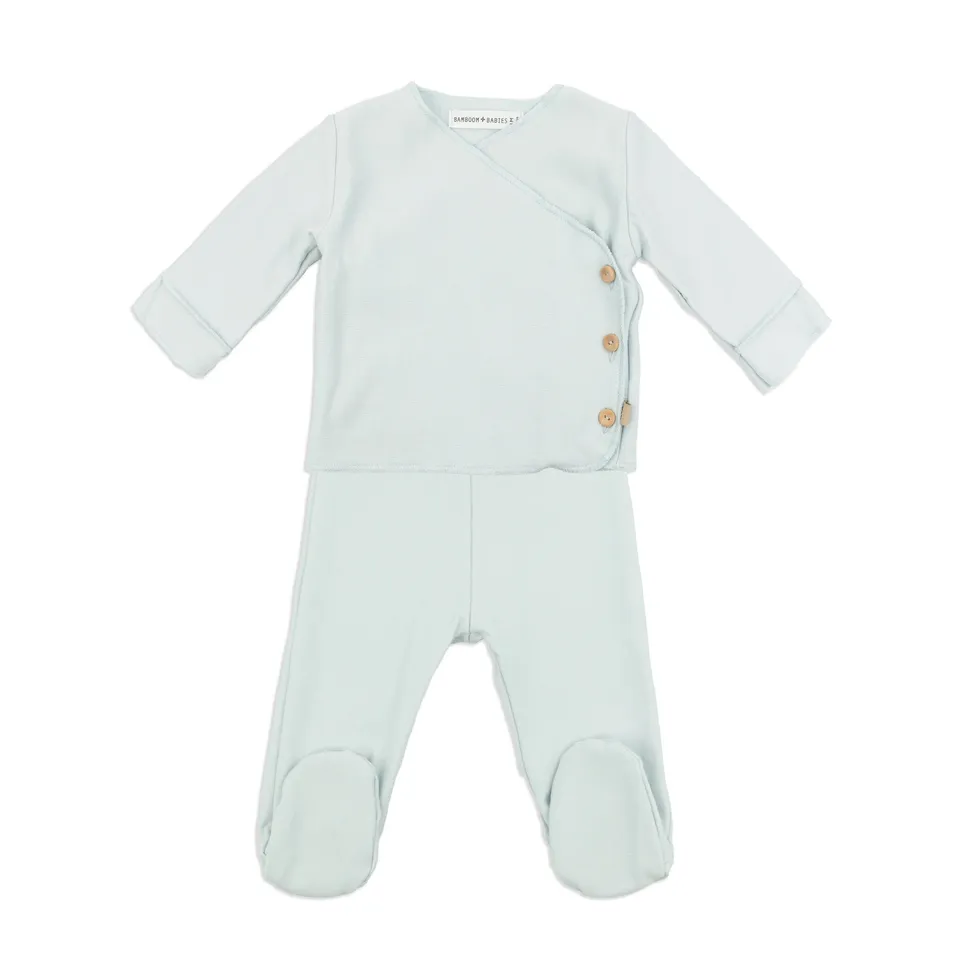 bamboom-twinset-neonato-maglia-incrociata-pantaloncini-sky-grey-352 image 1