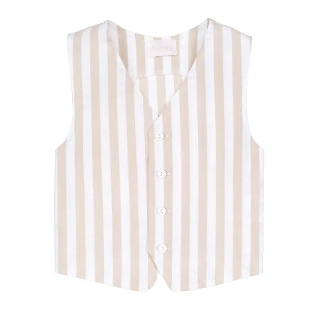 nanan-gilet-rigato-neonato-gilet-elegante-primavera-estate image 1