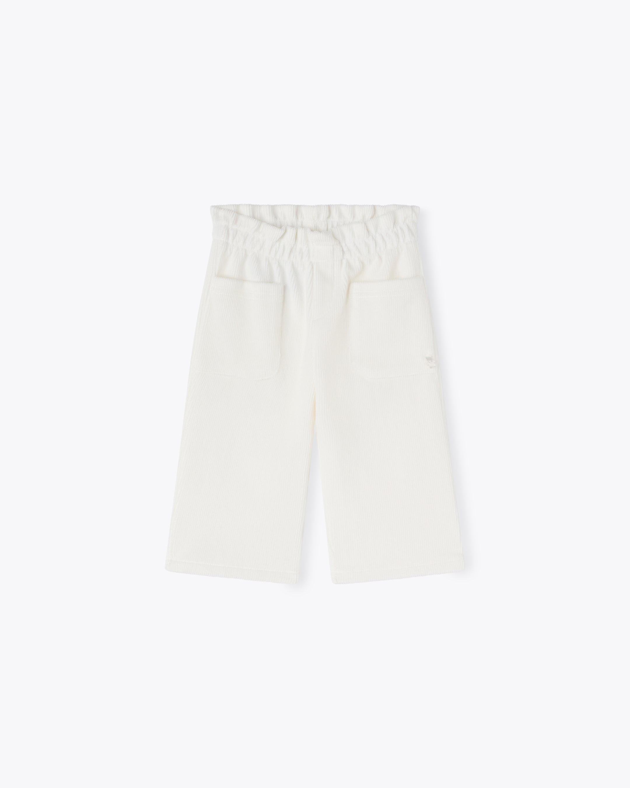 nanan-pantalone-avorio-ciniglia-a-coste-con-tasche-bimbo image 1